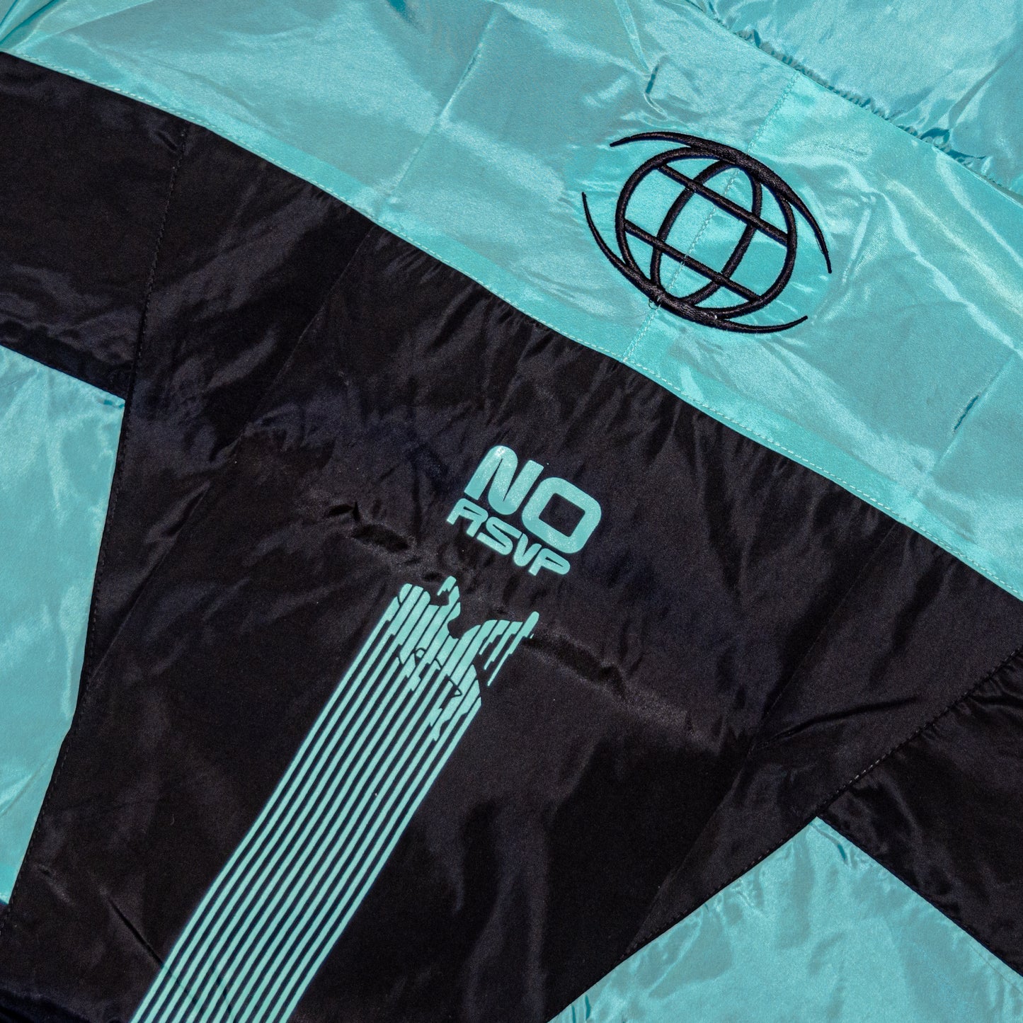 NO RSVP Two-Tone Tiffany Windbreaker Jacket