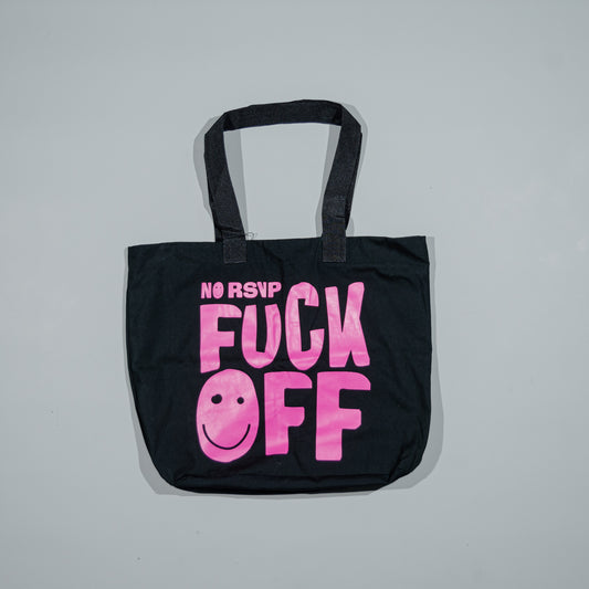 NO RSVP “FK OFF” Canvas Tote