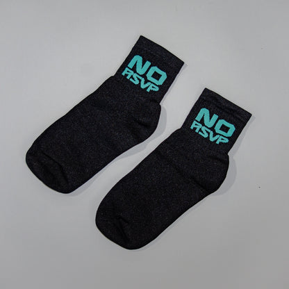 NO RSVP Black Ankle Socks