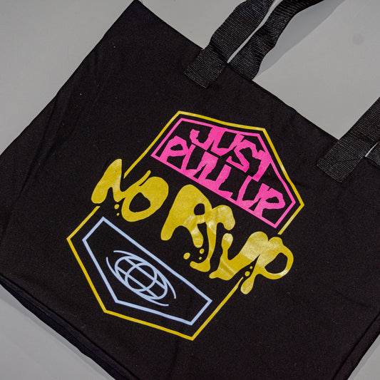 NO RSVP Graphic Tote Bag (Black)