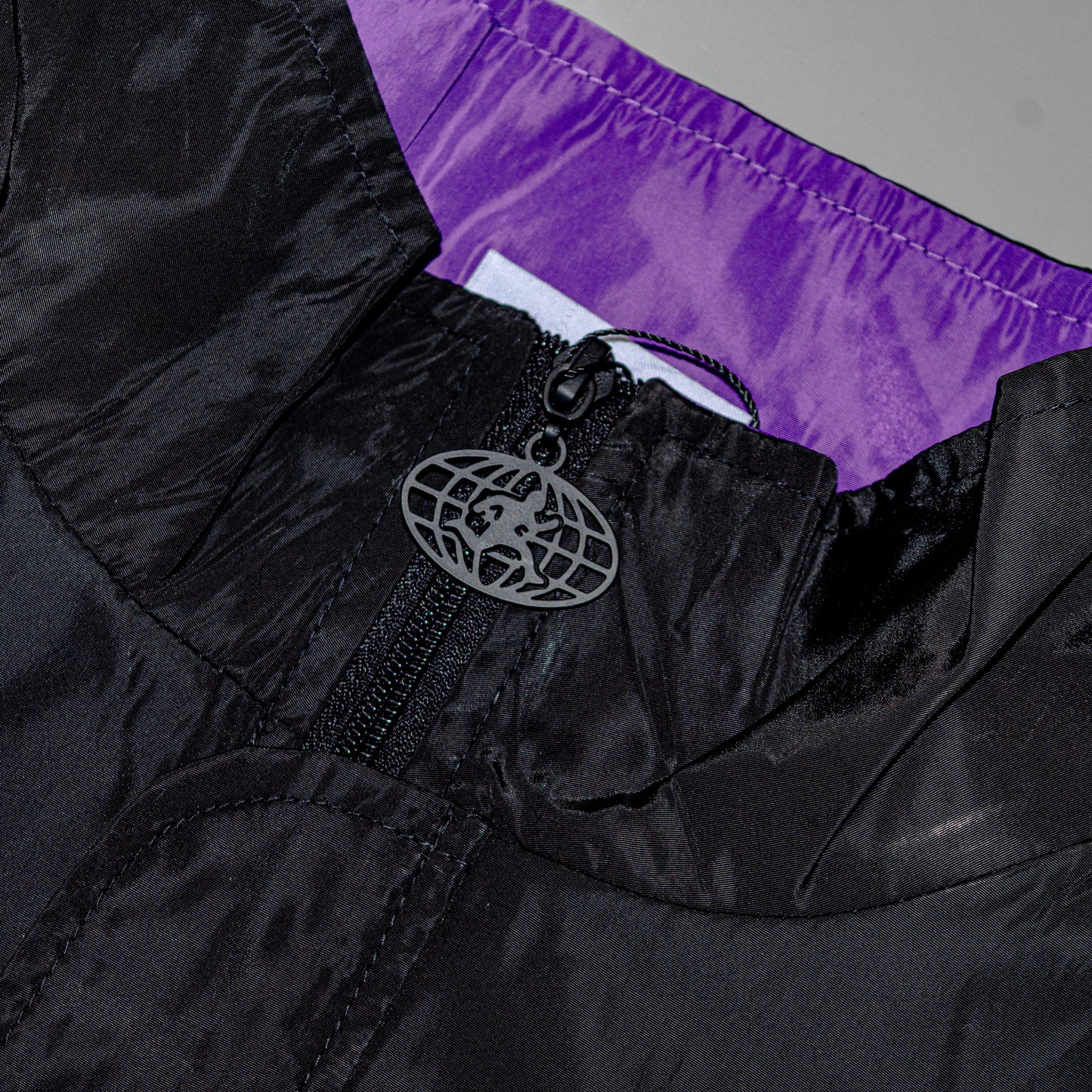 NO RSVP "Just Pull Up" Black Track Jacket