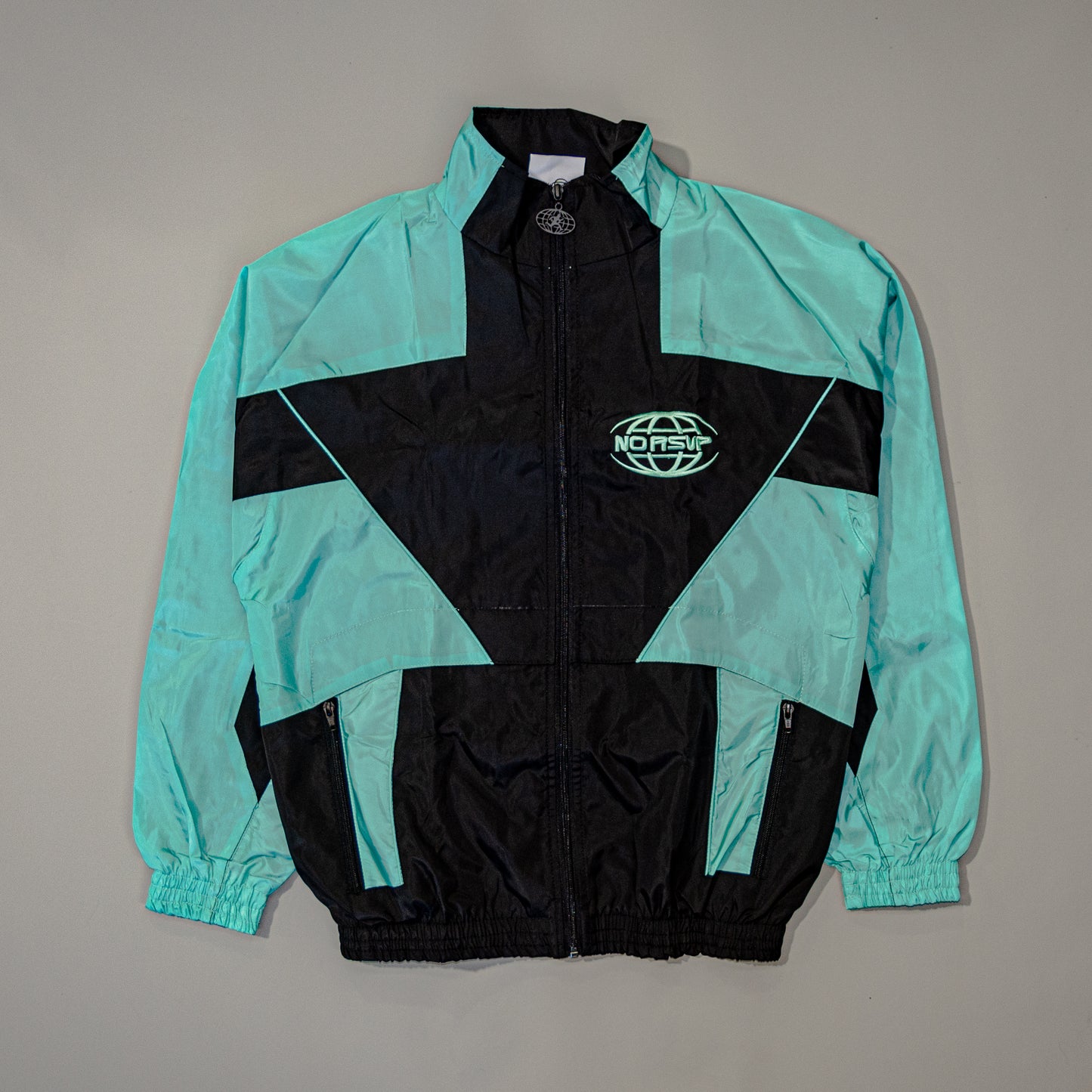 NO RSVP Two-Tone Tiffany Windbreaker Jacket