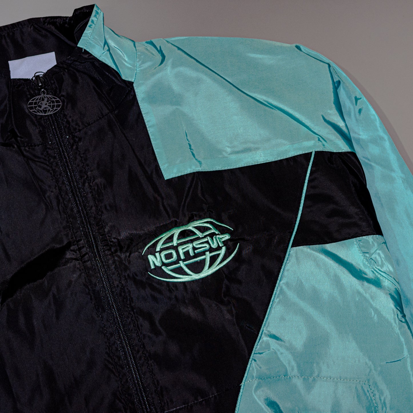 NO RSVP Two-Tone Tiffany Windbreaker Jacket