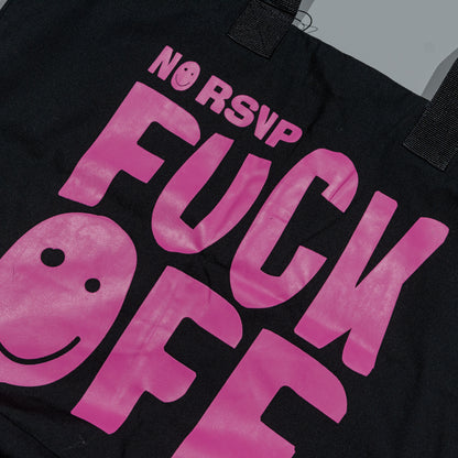 NO RSVP “FK OFF” Canvas Tote